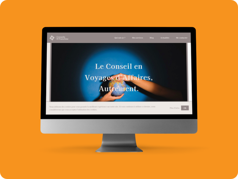 Site Vitrine Conseils & Franchise Version Ordinateur