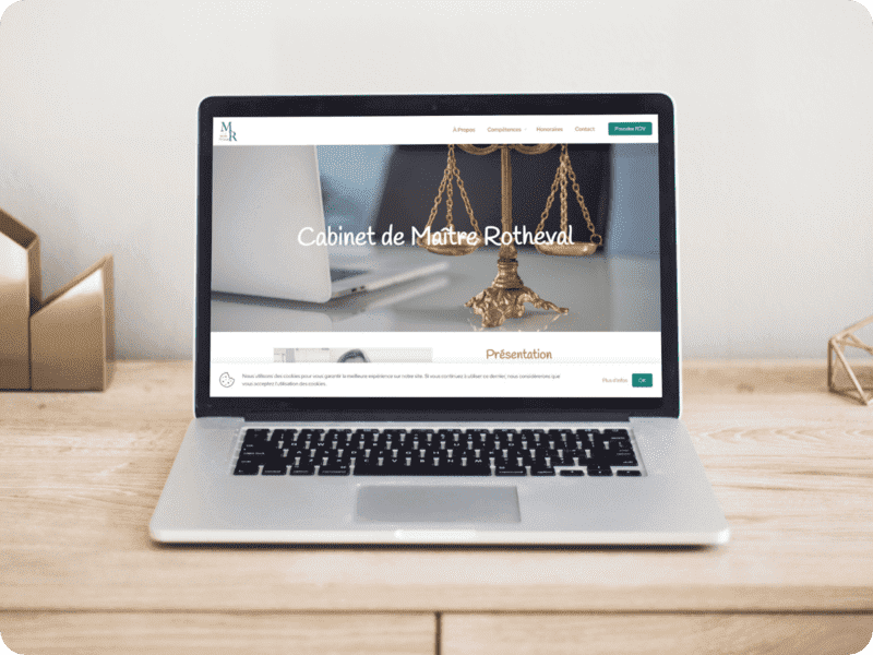 Site Vitrine Avocat Rotheval Osmino