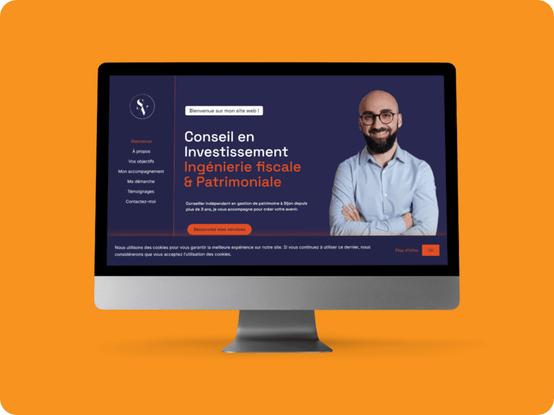 Site Vitrine Sébastien Varesano Version Ordinateur