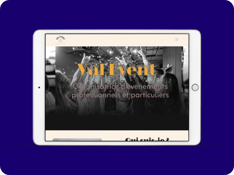 Site One Page Val Event Version Tablette