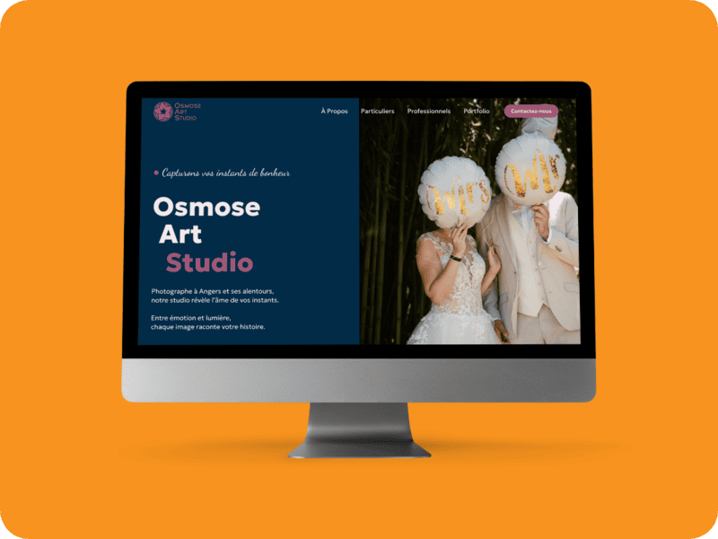 Site Vitrine Osmose Art Studio Version Ordinateur