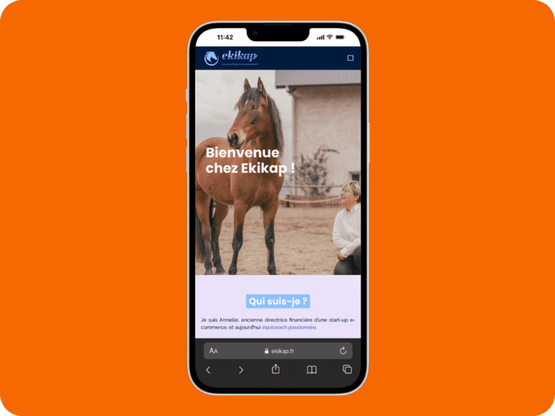 Site Vitrine Ekikap Version Mobile